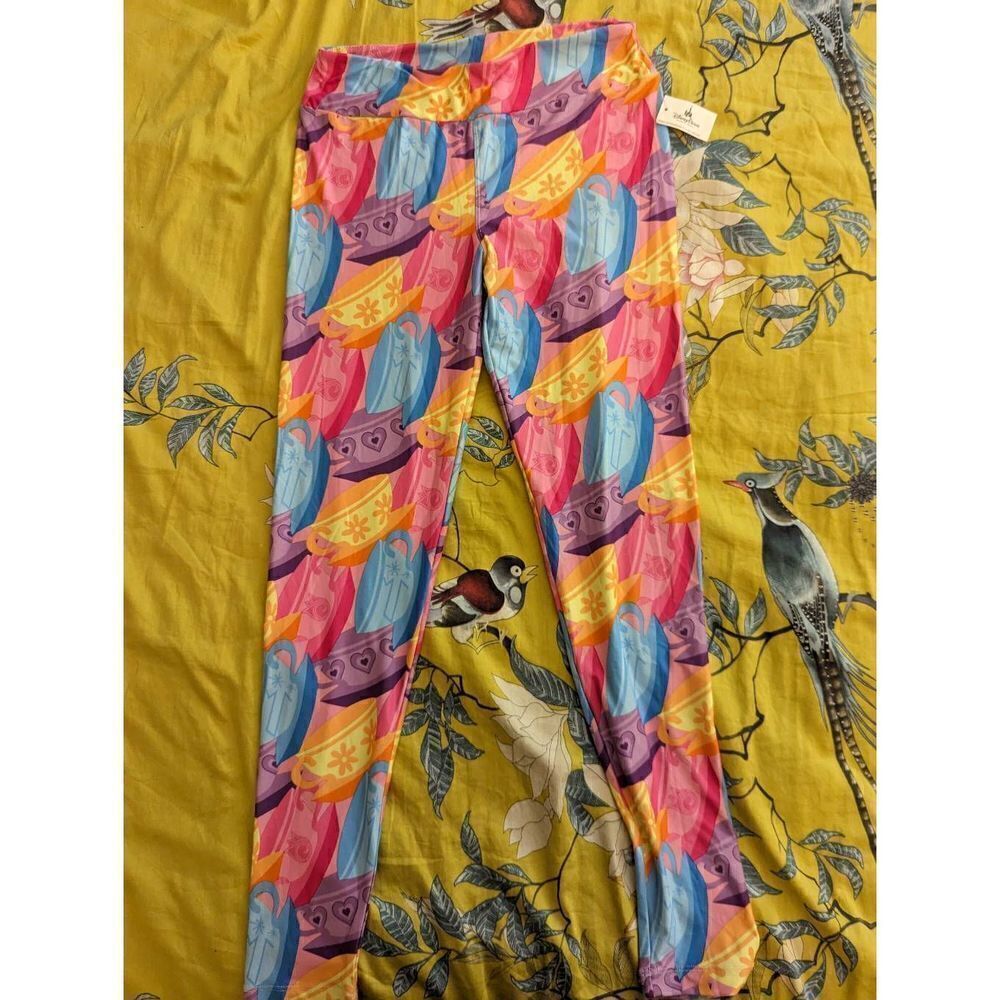 Disney parks teacup leggings sz small new with tags